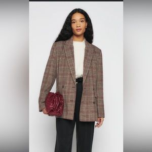 Winston Plaid Double Breasted Blazer